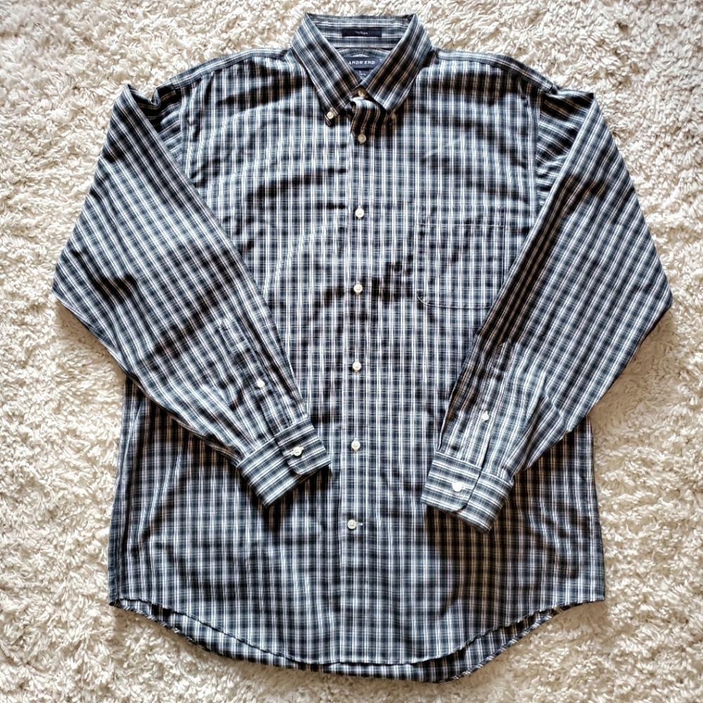 Lands End No Iron Men's Button Down